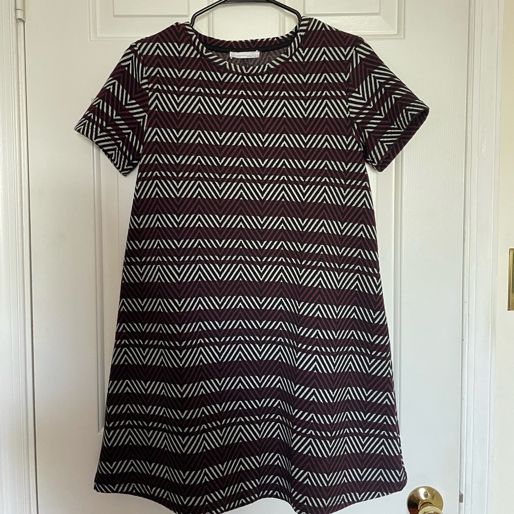 Zara A-Line Patterned Mini Dress